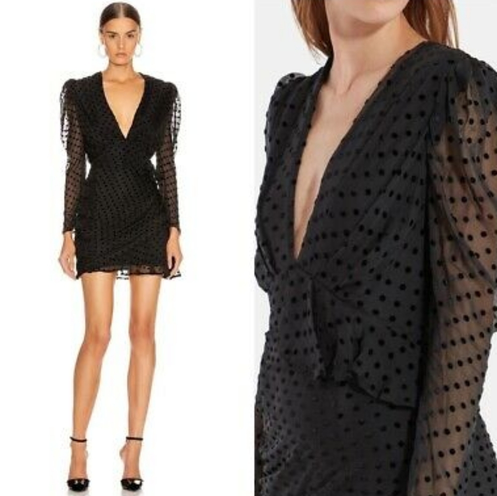 Iro Callagan Polka Dot Silk Dress